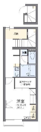 レオパレススカイヒルズ(1K/2階)の間取り写真