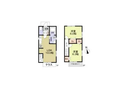 上大岡フォレスト(2LDK)の間取り写真