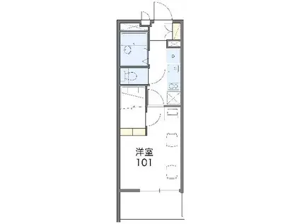 レオパレス正楓Ⅱ(1K/4階)の間取り写真