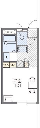レオパレスアミティエ(1K/1階)の間取り写真