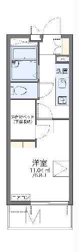 レオパレス正楓Ⅱ(1K/3階)の間取り写真