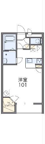 レオパレス陽光 茂原2(1K/2階)の間取り写真