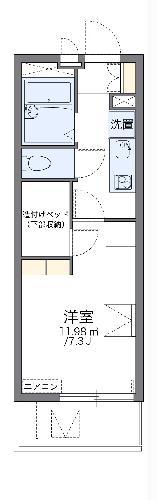 レオパレスシフォン(1K/2階)の間取り写真