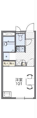 レオパレス御本丸壱番館(1K/2階)の間取り写真