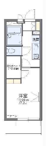 レオパレス睦(1K/2階)の間取り写真