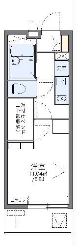 レオパレス駅東(1K/3階)の間取り写真