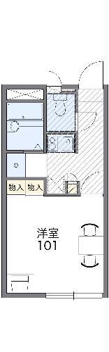 レオパレス愛(1K/2階)の間取り写真