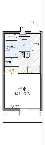 レオパレスオネスティⅤ(1K/2階)の間取り写真