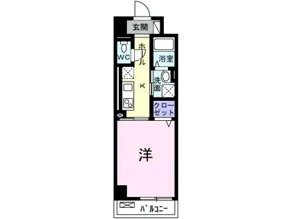 アロッジオ・グランデ(1K/2階)の間取り写真