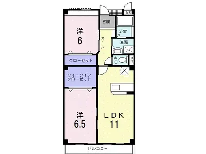 グランコート(2LDK/3階)の間取り写真