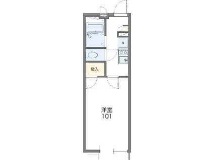 レオパレス関屋(1K/2階)の間取り写真
