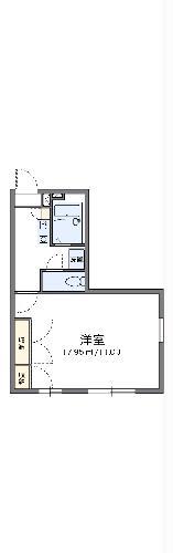 レオパレス東山B(1K/1階)の間取り写真