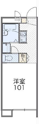 レオパレスJMアナハイム(1K/2階)の間取り写真