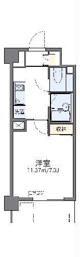 レオネクスト那覇西高校前(1K/4階)の間取り写真