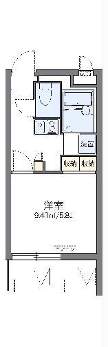 レオパレスMINE(1K/2階)の間取り写真