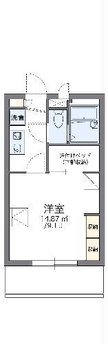 レオパレスカーサグランデ(1K/2階)の間取り写真