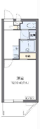 レオネクストMORISHITA(1K/3階)の間取り写真