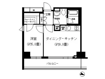 PORTO PARTIRE YOKOHA(1DK/7階)の間取り写真