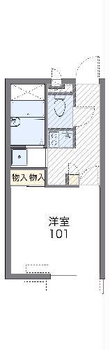 レオパレス一本松(1K/2階)の間取り写真