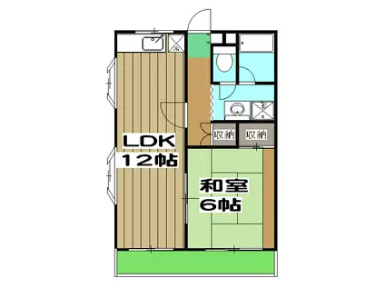 シェランジュ88(1LDK/3階)の間取り写真