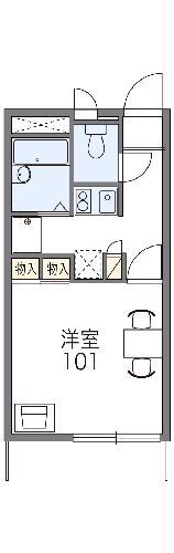 レオパレスはいむるぶし(1K/2階)の間取り写真
