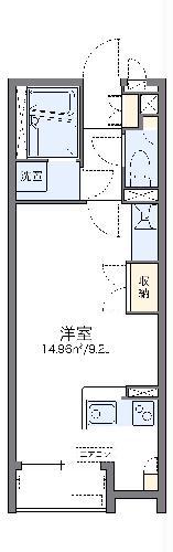 レオネクストドマーニ(ワンルーム/2階)の間取り写真