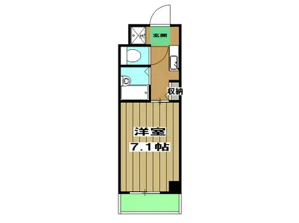 コーポせいまC(1K/4階)の間取り写真