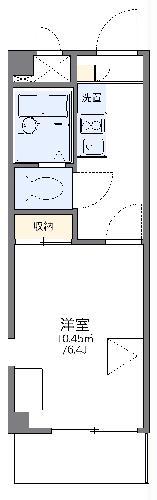 レオパレスエタージュ(1K/3階)の間取り写真