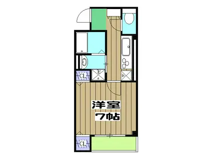 レオーネ(1K/1階)の間取り写真