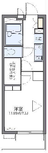 レオパレスEAGLE南丹(1K/2階)の間取り写真