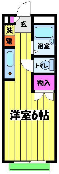 ブールバール東豊中Ⅰ(ワンルーム/1階)の間取り写真