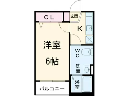 A・FLATS(1K/1階)の間取り写真