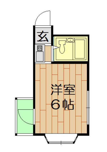 ヴェルナール忠岡(ワンルーム/3階)の間取り写真
