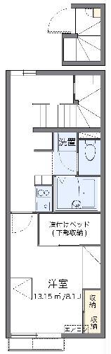 レオパレスメゾンリッツ(1K/2階)の間取り写真