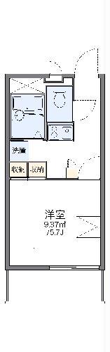 レオパレス高島町(1K/2階)の間取り写真