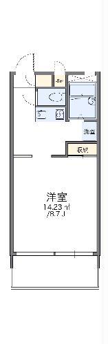 レオパレスSIZUKA(1K/2階)の間取り写真