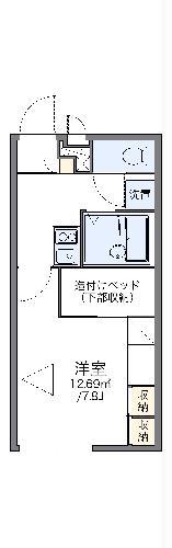 レオパレスモルトベーネⅡ(1K/2階)の間取り写真