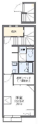 レオネクストエフ ニイジマⅤ(1K/2階)の間取り写真