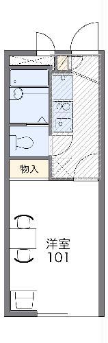 レオパレスパティオ・別館(1K/2階)の間取り写真