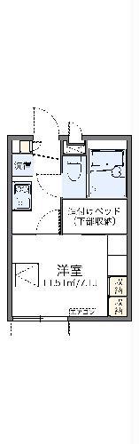 レオパレスコーガ(1K/2階)の間取り写真