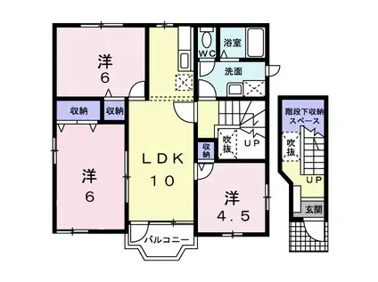 サンセールⅠ(3LDK/2階)の間取り写真