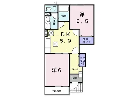 天竜浜名湖鉄道 三ケ日駅 徒歩13分 2階建 築22年(2DK/1階)の間取り写真