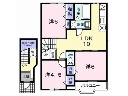 ランドスケープJ 1(3LDK/2階)の間取り写真