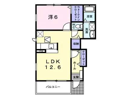 ベル・コリーヌS3(1LDK/1階)の間取り写真
