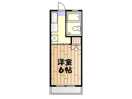 ハイム茜台(1K/1階)の間取り写真