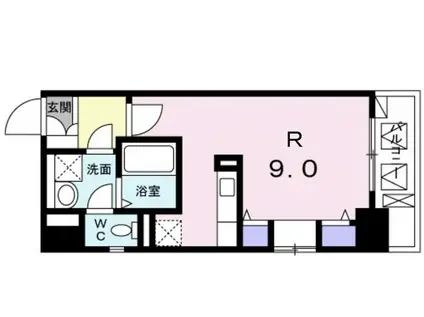 ベルクブルーメタクミ(ワンルーム/8階)の間取り写真