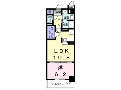 エスペランサ桂川(1LDK/5階)の間取り写真
