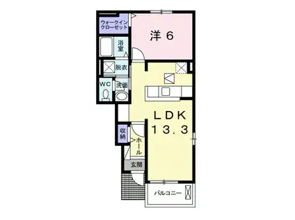 スマイル(1LDK/1階)の間取り写真