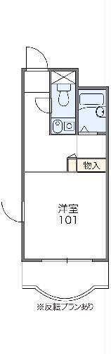 レオパレスパティオ(1K/2階)の間取り写真