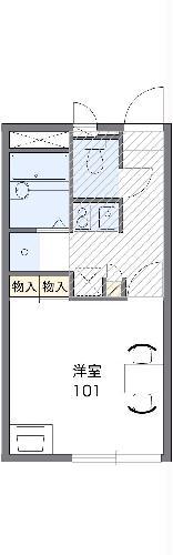 レオパレスカルーナ(1K/2階)の間取り写真